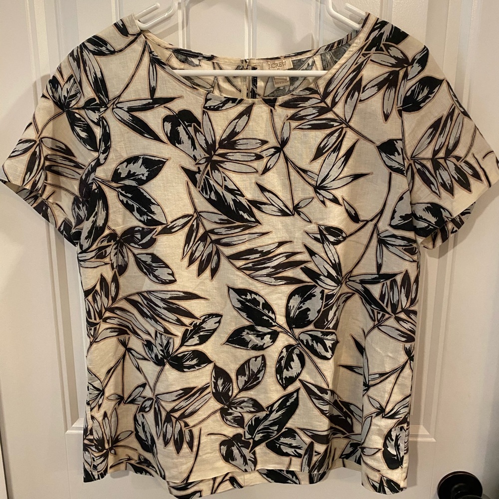Linen Blend J. Crew Top